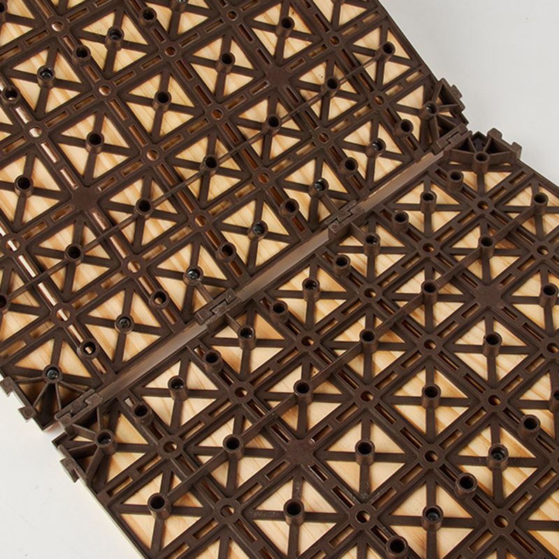 BowLift | 7-Slat Square Wood Terrace Tiles Laying Pattern Outdoor Terrace Tiles