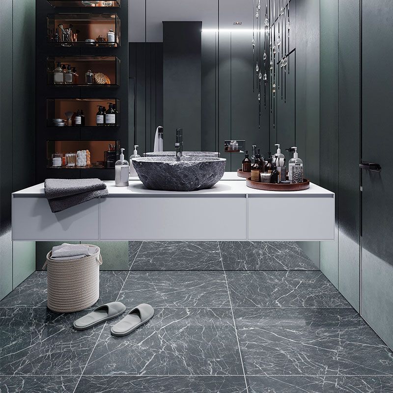 BowLift | Peel and Stick Vinyl Flooring Marble Look Vinyl Flooring with Square Edge