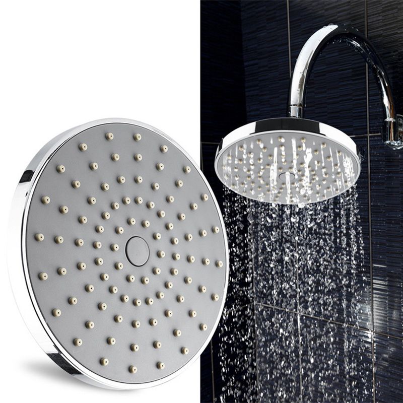 BowLift | Round Fest Shower Head Silver Single Jet Wall Mounted Shower Head