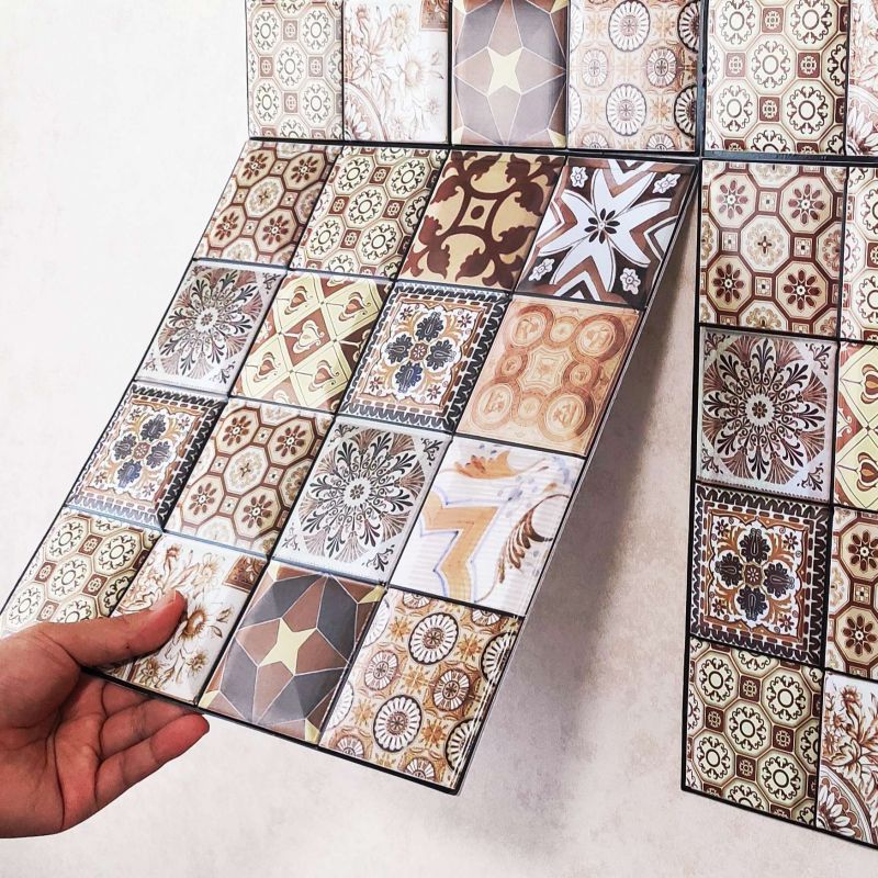 BowLift | Contemporary Peel-and-Stick Tiles Mosaic Tiles Peel-and-Stick Wall Tile
