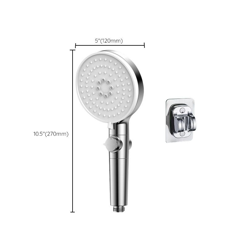 BowLift | Contemporary Hand Shower Round Shower Head Combo in Silver