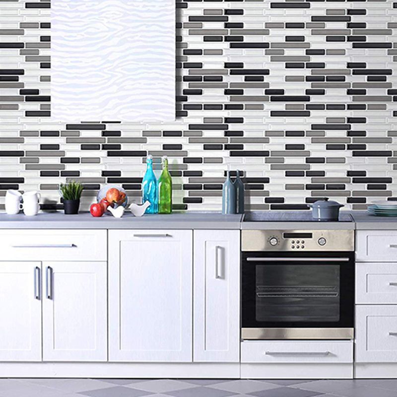 BowLift | Peel and Stick Wall Tile PVC Rectangle Peel and Stick Subway Wall Tile for the Kitchen
