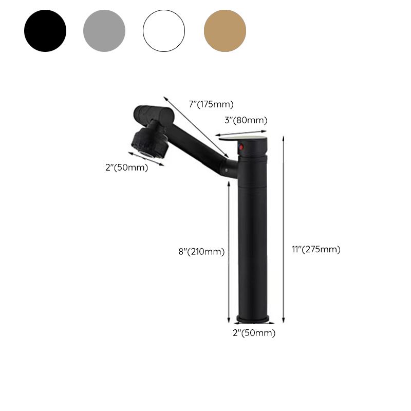 BowLift | Vessel Sink Faucet Glam Style Single Lever Mixer Bathroom Fitting