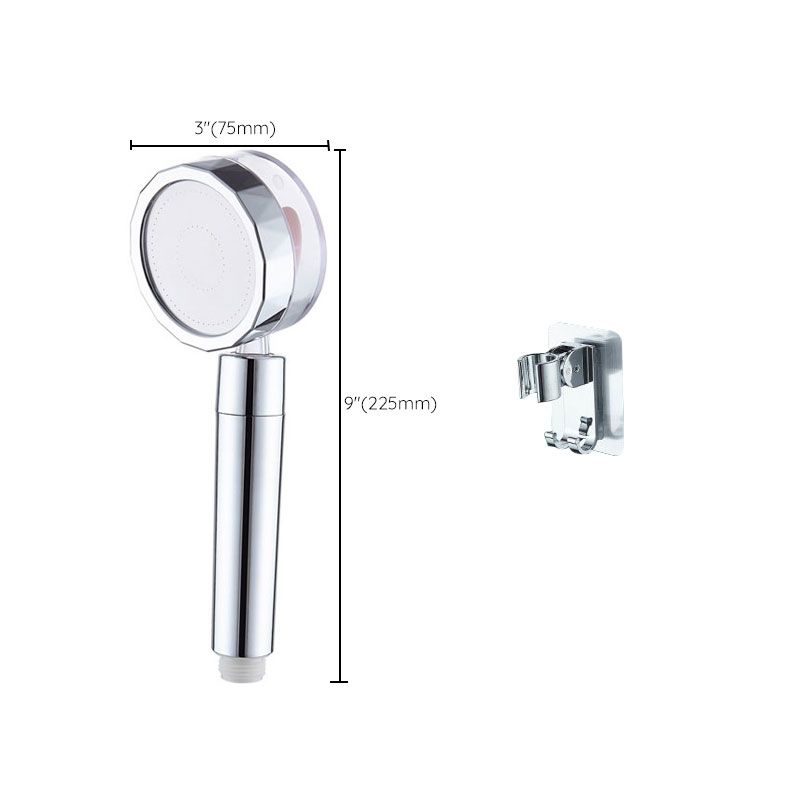 BowLift | Contemporary Shower Head Combination Hand Shower Plastic Wall Mount Silver Shower Head