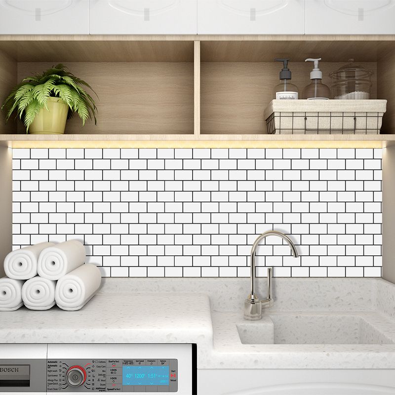 BowLift | Peel and Stick Tiles Subway Rectangle Waterproof PVC Tile-Peel & Stick for the Kitchen 10-Pack