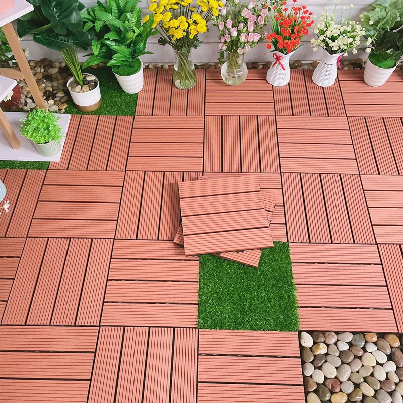 BowLift | Wooden Floor Tile Solid Color Click Lock Non-Slip Outdoor Terrace