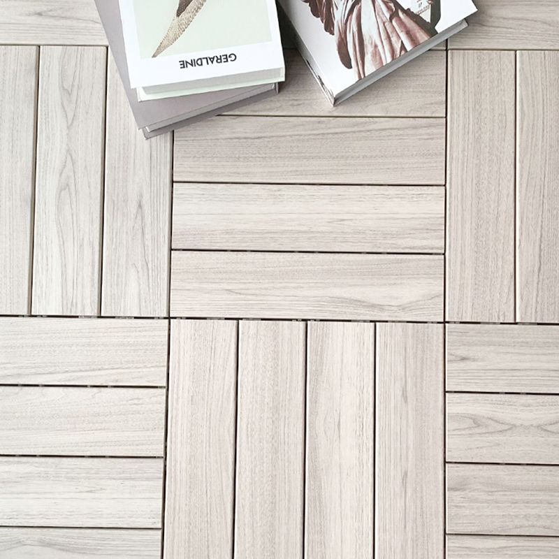 BowLift | Ground Patio Square Stripe Composite Waterproof Deck Board