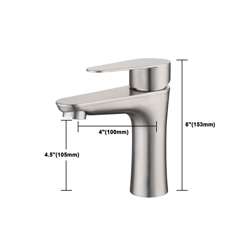 BowLift | Round Single-Handle Bathroom Faucet Single Hole Sink Faucet in Chrome