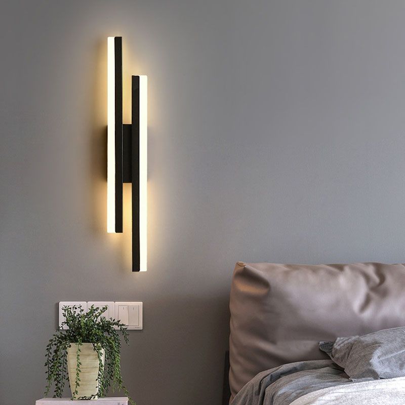 BowLift | Alana Modern LED Wall Light - Elegant Black/Gold Wall Lighting for Living Room and Bedroom