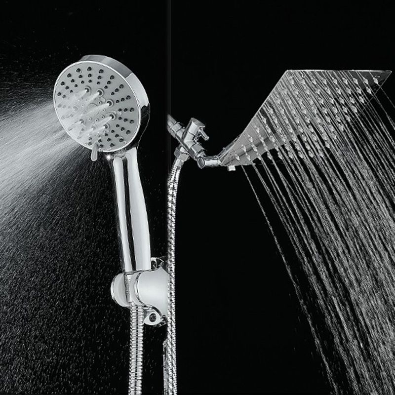 BowLift | Wall Mounted Adjustable Shower Head Modern Square Metal Shower Head
