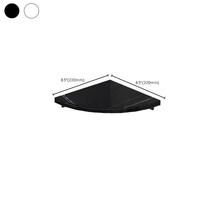 BowLift | 3-piece modern bathroom accessory set marble and metal bathroom shelf