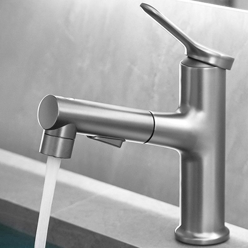 BowLift | Pull-Out Basin Mixer Single-Lever Bathroom Faucet 1-Hole Basin Mixer