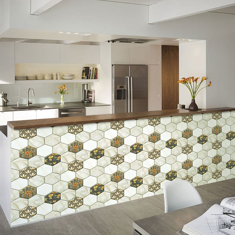 BowLift | Peel and Stick Hexagonal Tiles Waterproof Peel & Stick Tile for Shower 2-Pack