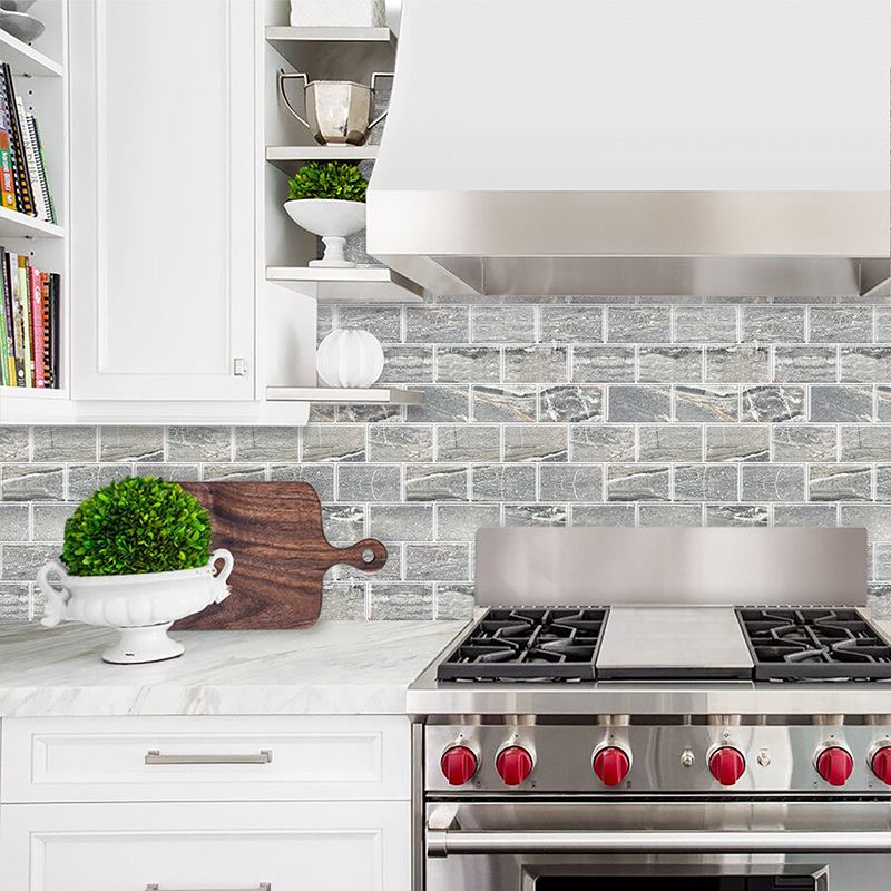BowLift | Peel and Stick Tiles Subway Rectangle Waterproof PVC Tile-Peel & Stick for the Kitchen 10-Pack