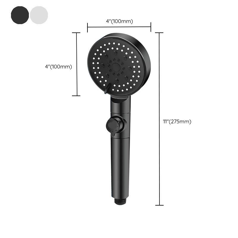 BowLift | Round Handheld Showerhead Plastic Adjustable Spray Pattern Showerhead for Home