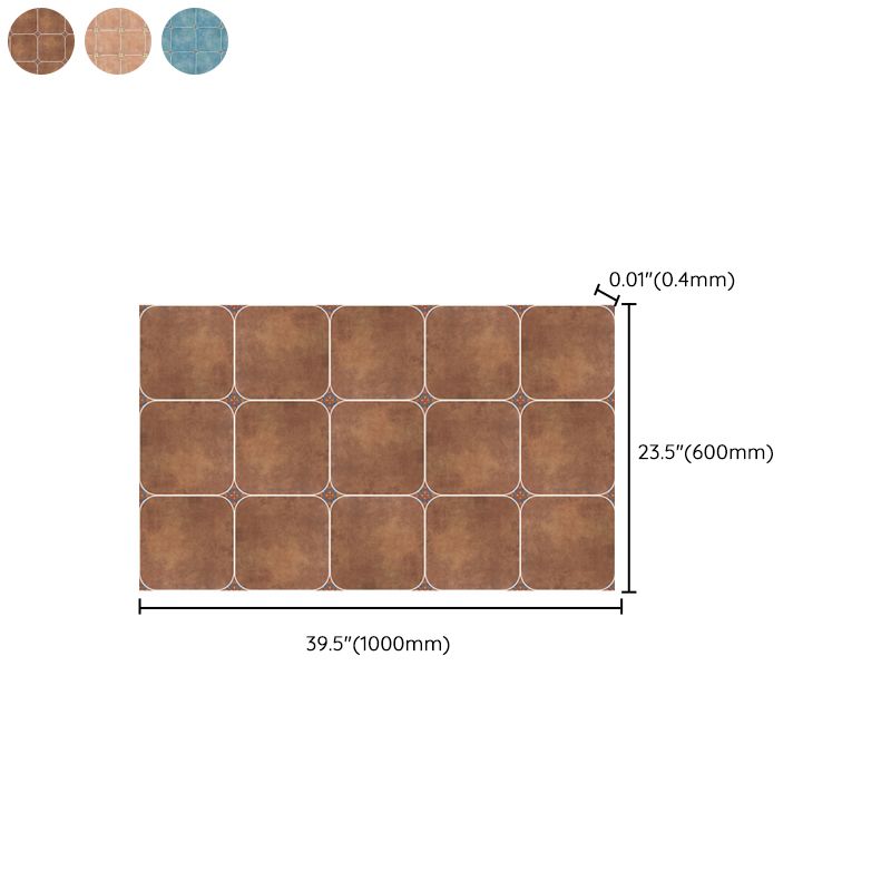 BowLift | Peel and Stick PVC Floor Covering Matte Vinyl Flooring with Square Edge