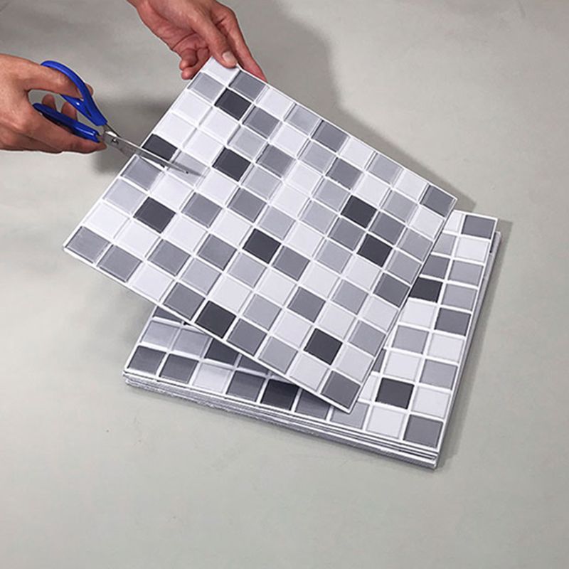 BowLift | Tile Stripping & Gluing Square Mosaic PVC Stain Resistant Stripping and Gluing Plates for Shower 5 Pack