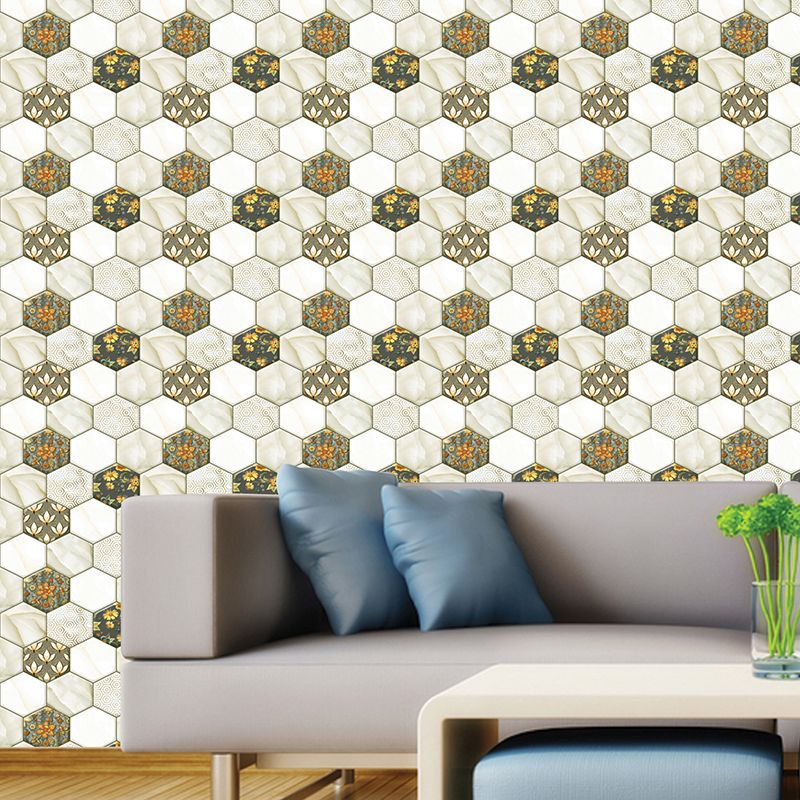 BowLift | Peel and Stick Hexagonal Tiles Waterproof Peel & Stick Tile for Shower 2-Pack