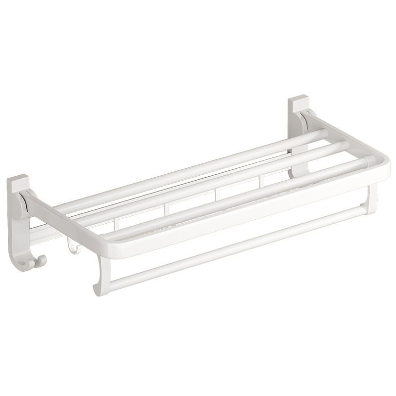 BowLift | White Bathroom Accessory Set Contemporary Aluminum Bathroom Accessory Kit with Towel Holder