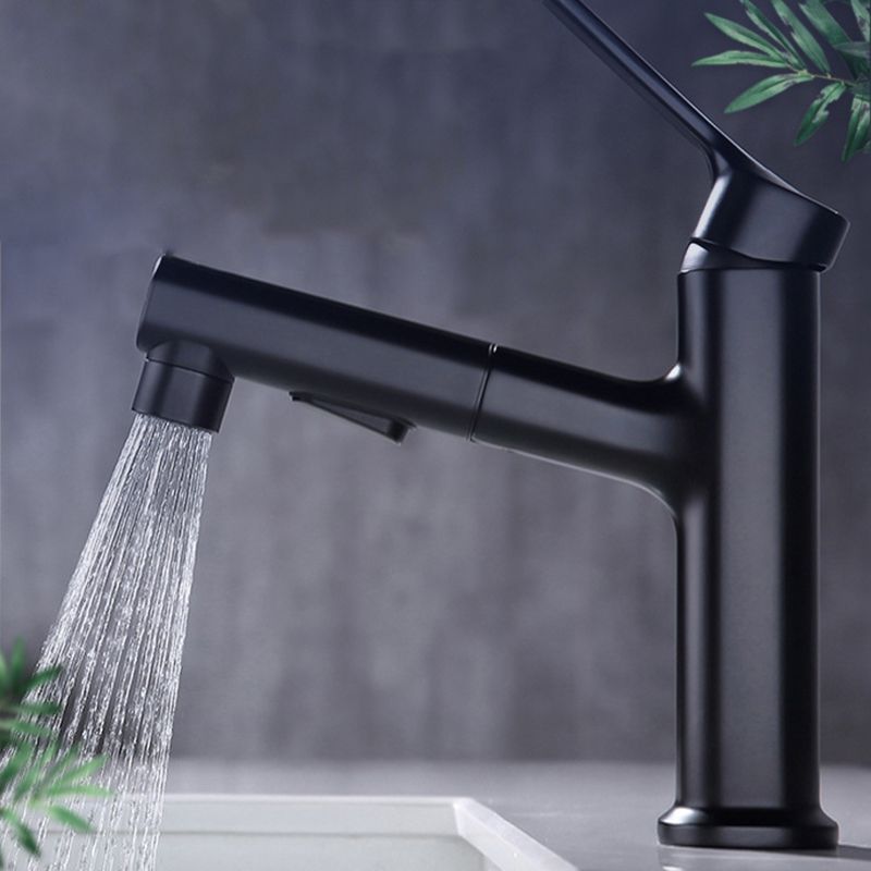 BowLift | Round Vessel Sink Bathroom Faucet Simple Style Faucet with Brass Material