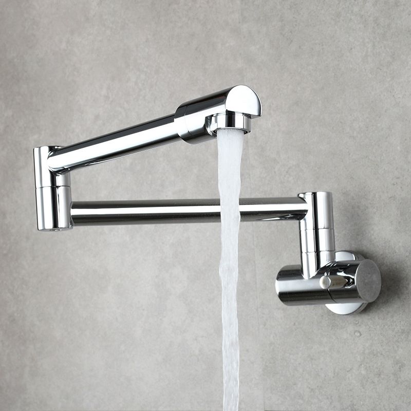 BowLift | Modern Pull-down Faucet Single Handle Wall Mounted Pot Filler Low Profile 1 Holder Filler