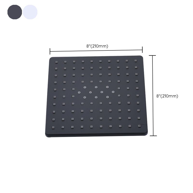 BowLift | Contemporary Style Shower Head Plastic Fixed Shower Head in Round and Square Shape