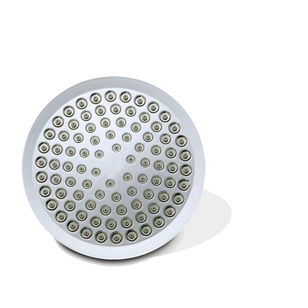 BowLift | Contemporary Fixed Shower Head Round Metal Spray Head in Silver