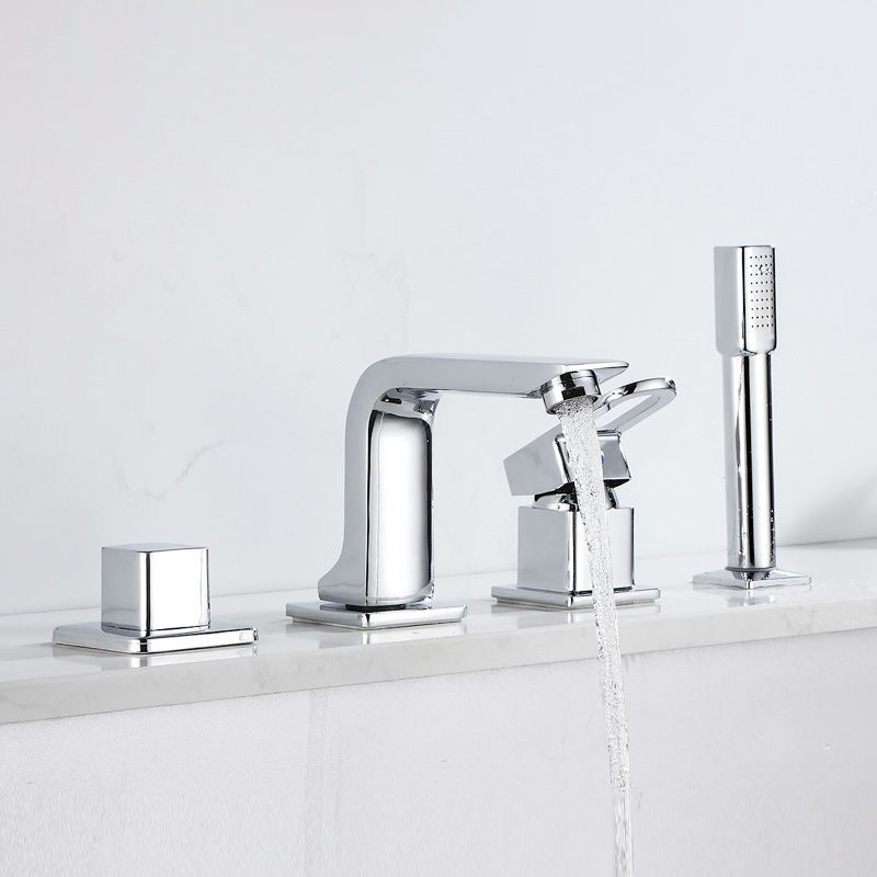 BowLift | Wall Mounted Faucet Brass Lever Handle Bathroom Faucet Hand Shower