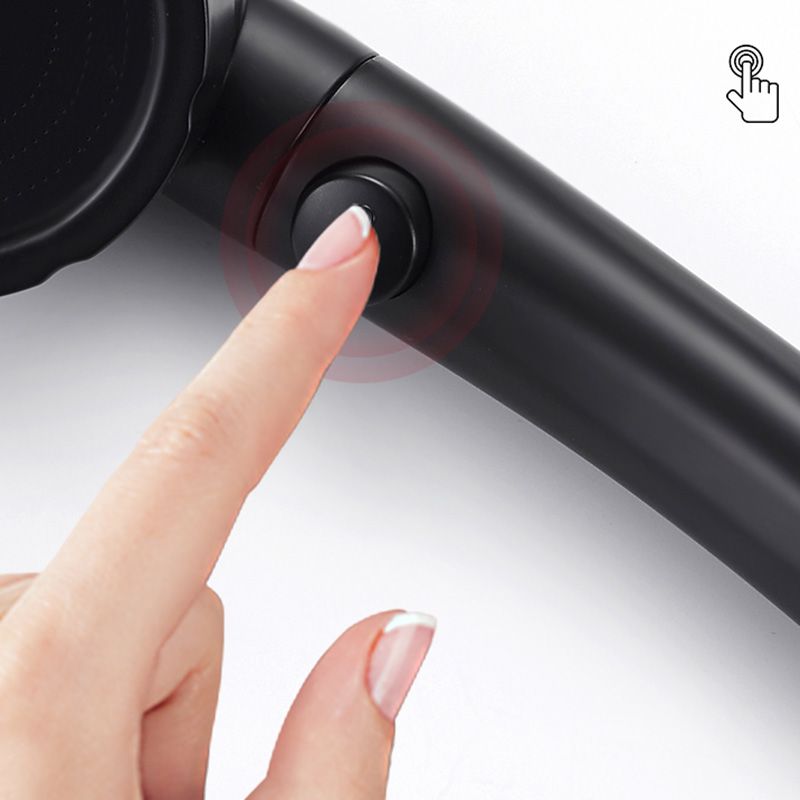 BowLift | Contemporary Showerhead Round Handheld Showerhead Combination in Black