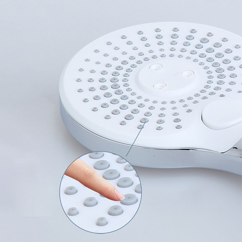 BowLift | Basic Shower Head Round Plastic Handheld Shower Head in Silver