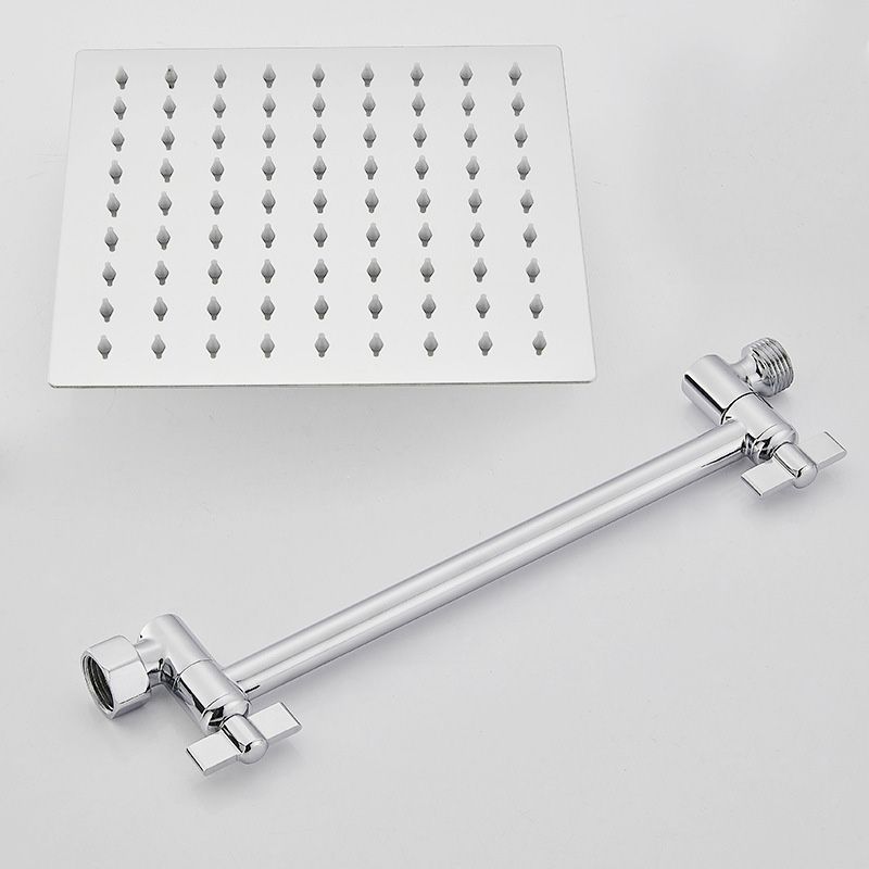 BowLift | Wall Mounted Adjustable Shower Head Modern Square Metal Shower Head
