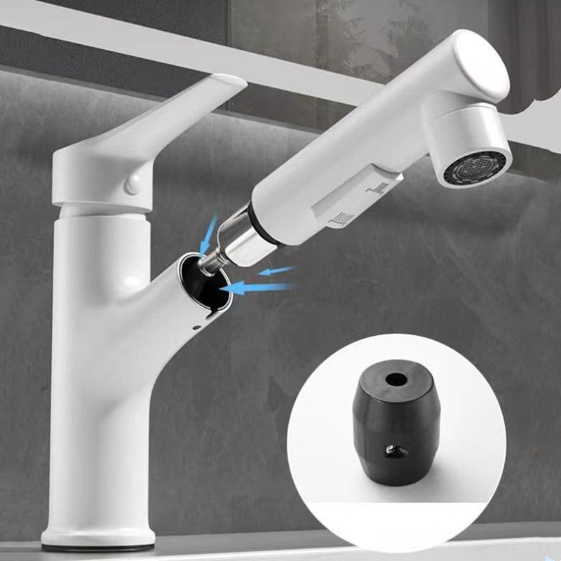 BowLift | Vessel Sink Faucet Contemporary Pull-out Tap with Swivel Spout
