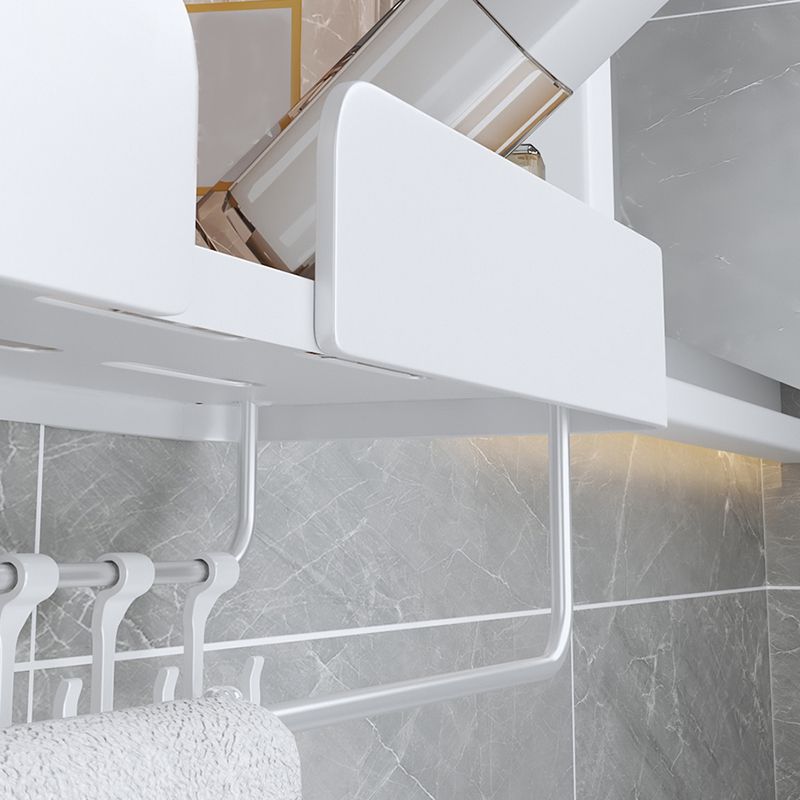 BowLift | White Bathroom Set Modern 1/2/3 - Pieces Stainless Steel Bathroom Shelf