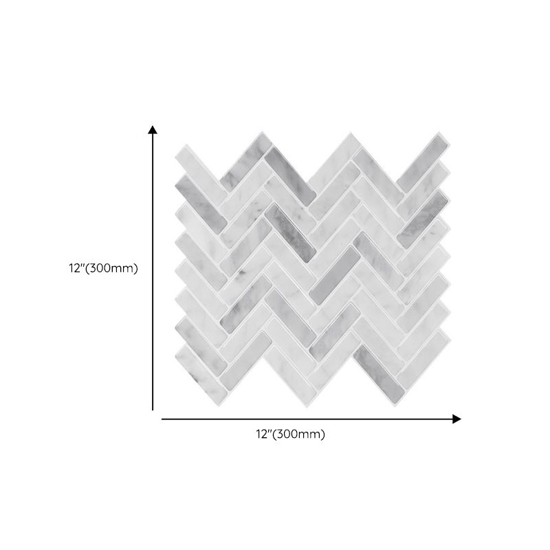 BowLift | Modern Peel and Stick Tiles PVC Herringbone Peel and Stick Backsplash Tiles