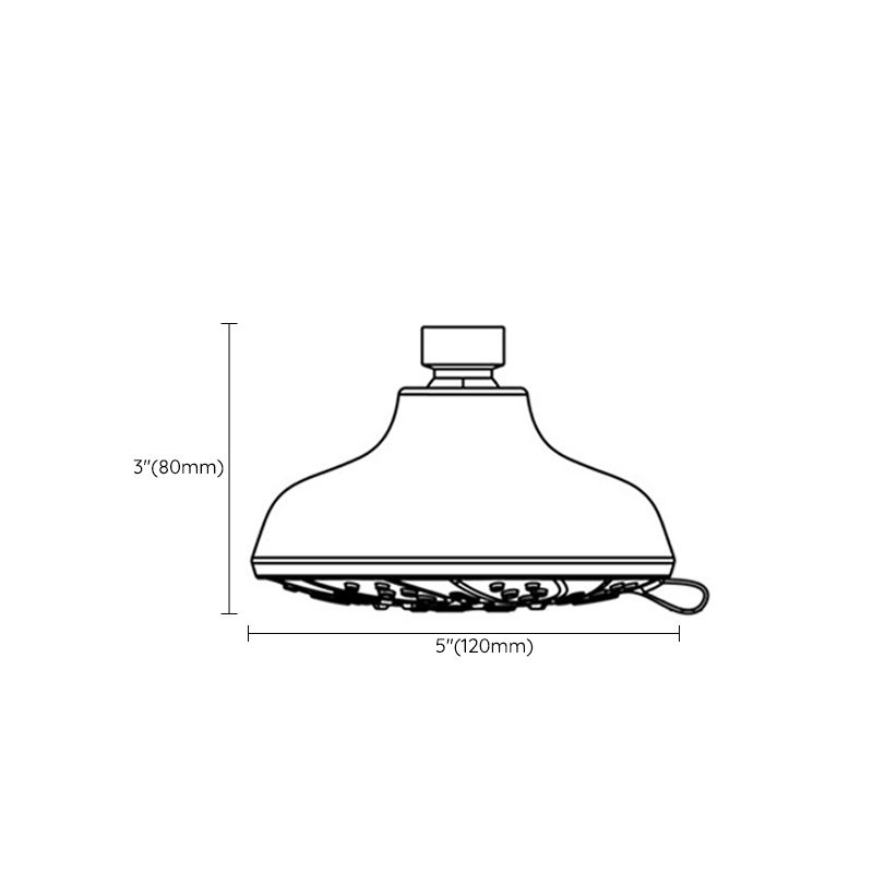 BowLift | Round Fixed Shower Head Adjustable Spray Pattern Wall Mounted Shower Head