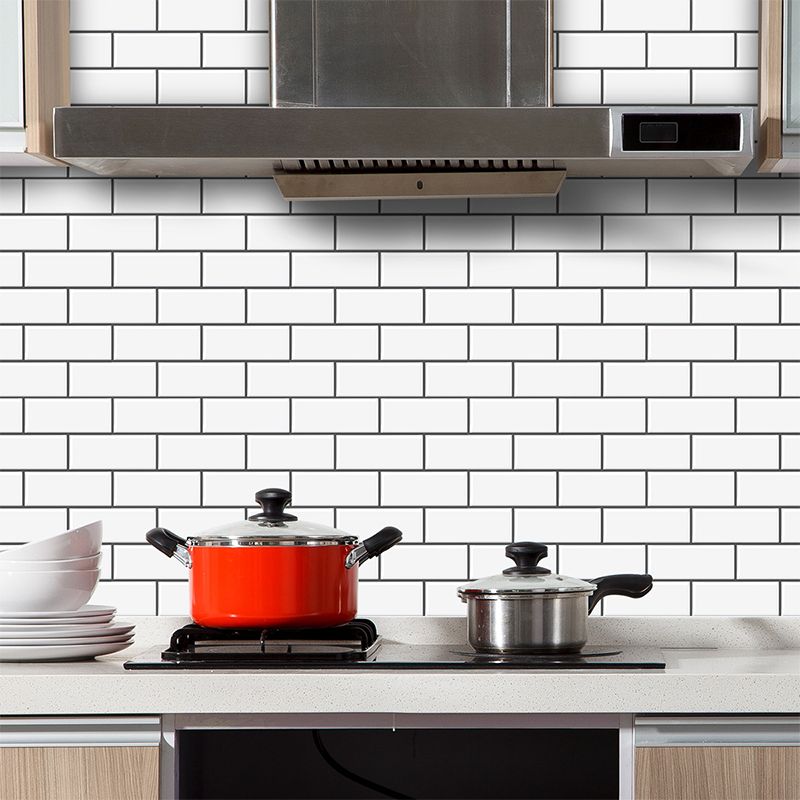 BowLift | Tile Peel & Stick Rectangle Waterproof Solid Plastic Peel & Stick Subway Tile for Shower