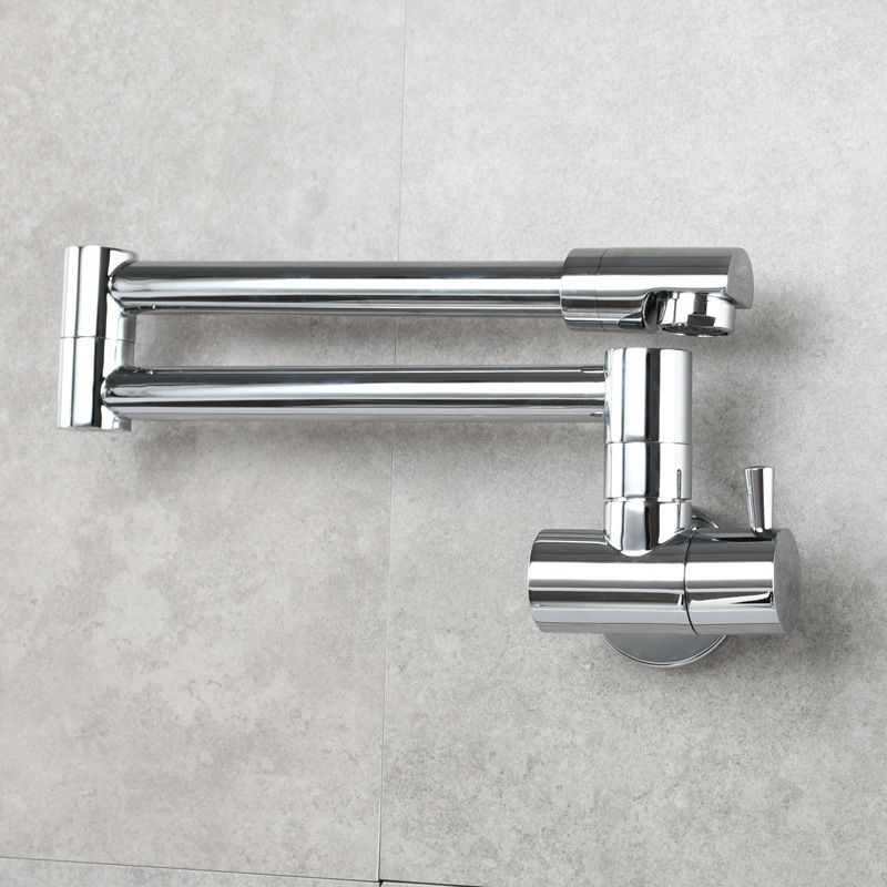 BowLift | Modern Pull-down Faucet Single Handle Wall Mounted Pot Filler Low Profile 1 Holder Filler