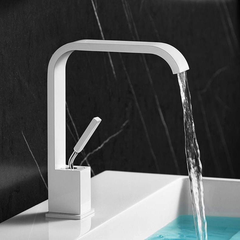BowLift | Unique Sink Faucet Bathroom Brass Solid Color Waterfall Spout Faucet