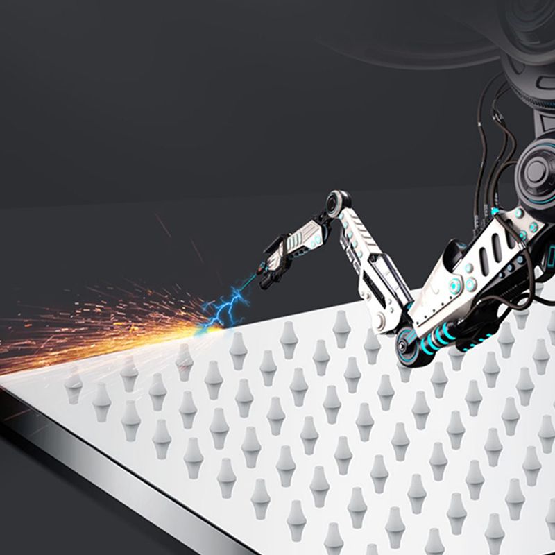 BowLift | Contemporary square shower head combination with hand shower