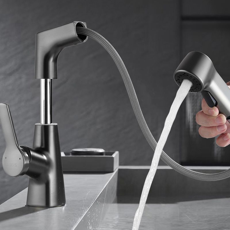 BowLift | Swivel Spout Sink Faucet Brass Bathroom Low Arc Mixer
