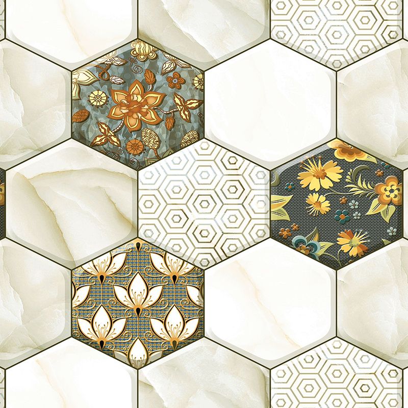 BowLift | Peel and Stick Hexagonal Tiles Waterproof Peel & Stick Tile for Shower 2-Pack