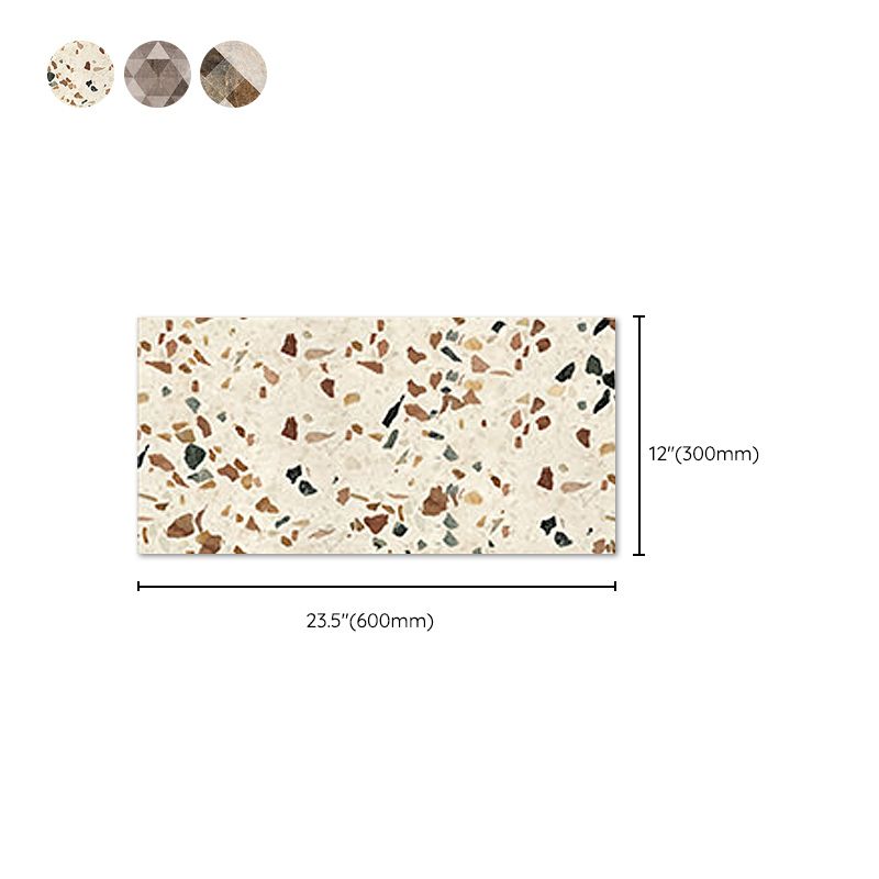 BowLift | Brown non-slip floor tile 30 cm x 60 cm brick effect single tile PVC