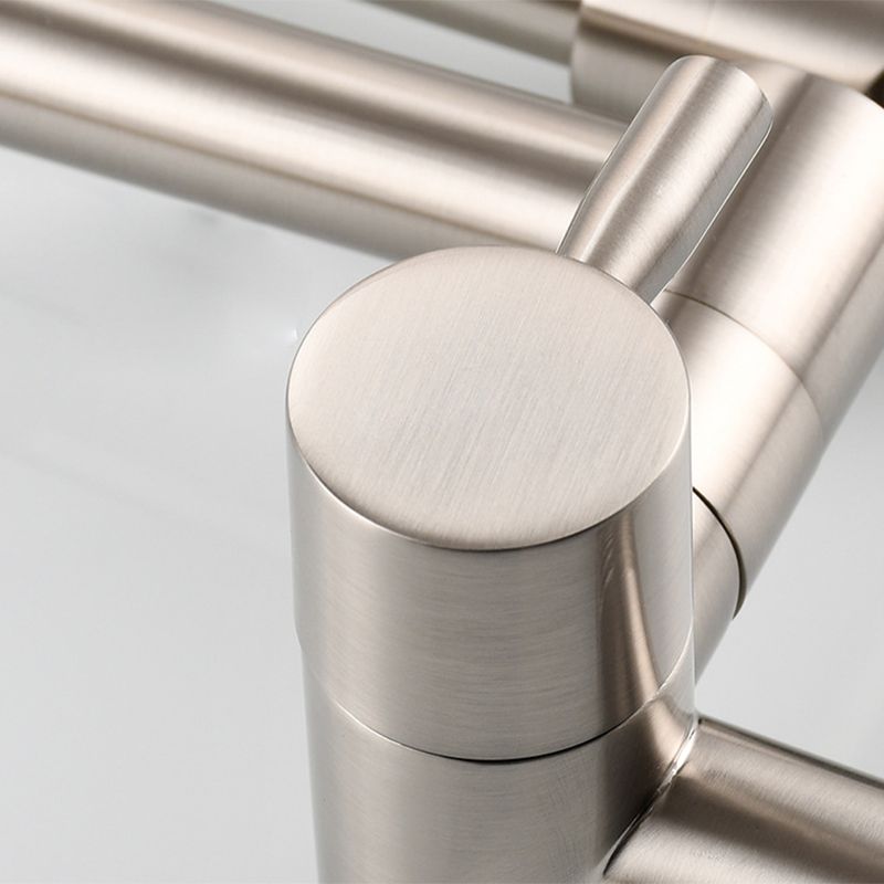BowLift | Modern Pull-down Faucet Single Handle Wall Mounted Pot Filler Low Profile 1 Holder Filler