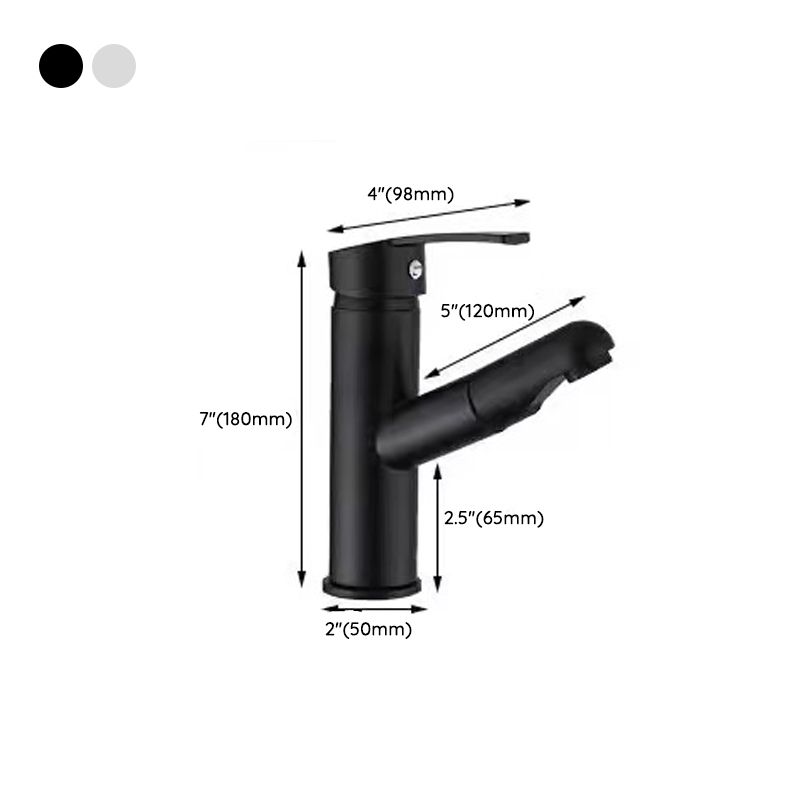 BowLift | Lever handle faucet Contemporary pull-out faucet for the bathroom