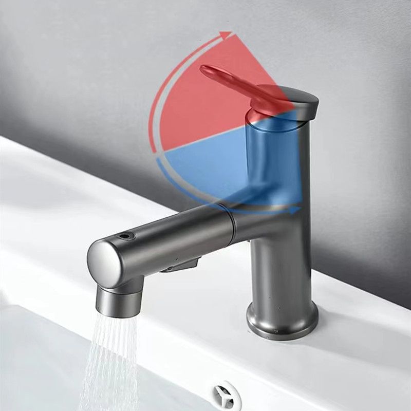 BowLift | Vessel Sink Faucet Contemporary Pull-out Tap with Swivel Spout