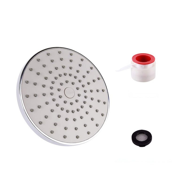 BowLift | Round Fest Shower Head Silver Single Jet Wall Mounted Shower Head
