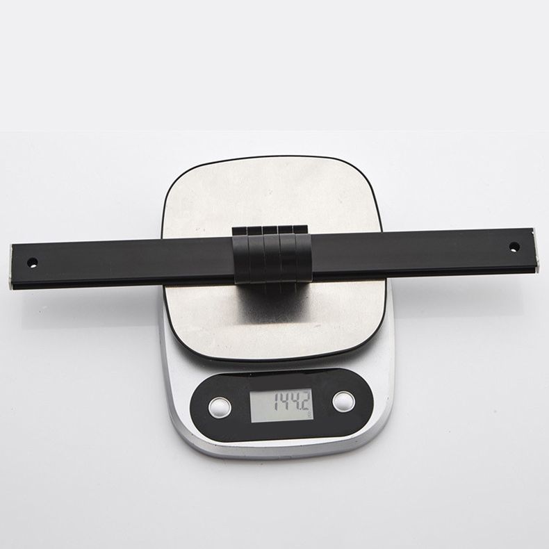 BowLift | 6-piece modern bathroom hardware set in matte black with bathroom shelf/towel holder & bathrobe hook