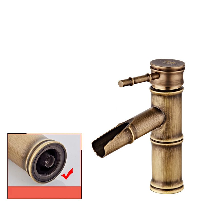 BowLift | Lever Handle Vanity Faucet Country Low Arc Faucet Single Hole Basin Faucet