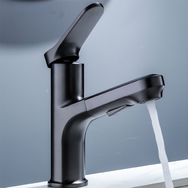 BowLift | Vessel Sink Faucet Modern Pull-Out Bathroom Faucet with One Lever Handle