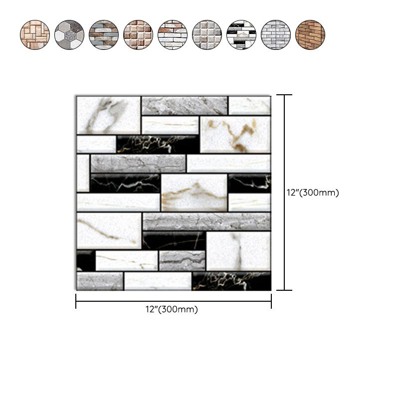BowLift | Tile Peel & Stick Rectangle Waterproof Plastic Peel & Stick Subway Tiles for Shower 2-Pack
